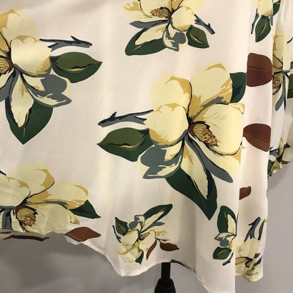 Floral long sleeve loose fit mini dress - Picture 5 of 11